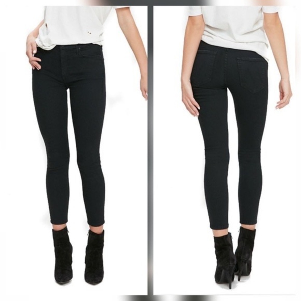 Mother jeans Black size 28 The Looker crop, “not guilty” wash. Skinny fit